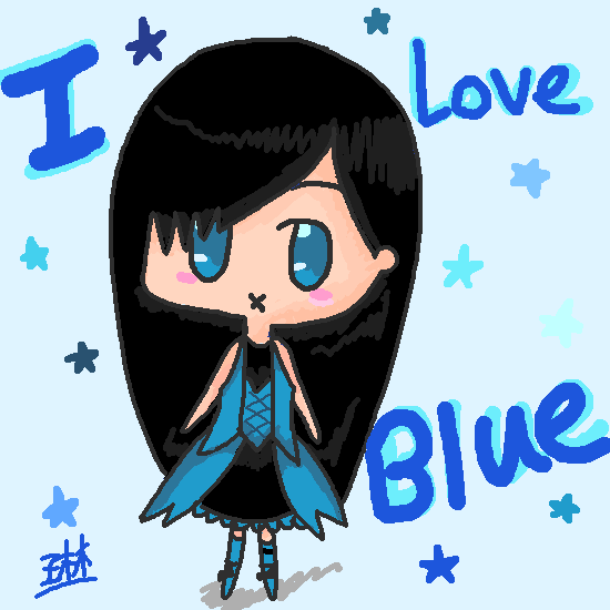 i love blue!