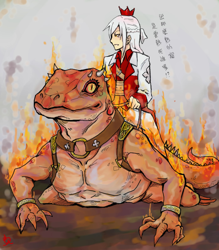 瑪奇寵物設計─巨大火蜥蜴