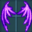 紫色閃耀惡魔翅膀 永久連結