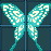 綠寶石光 蝴蝶 翅膀 永久連結