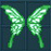 可愛的草綠光蝴蝶翅膀 永久連結